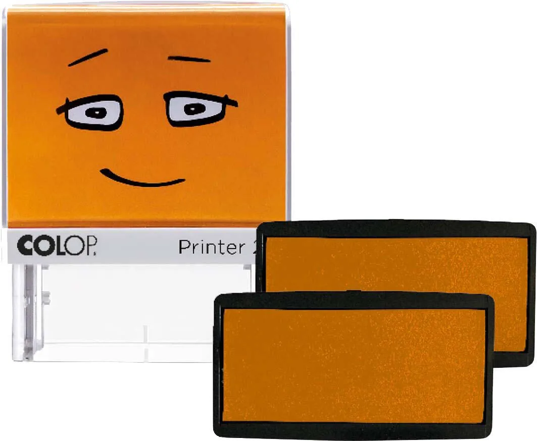Stempelkissen Nio School, orange von Colop – Produktfoto