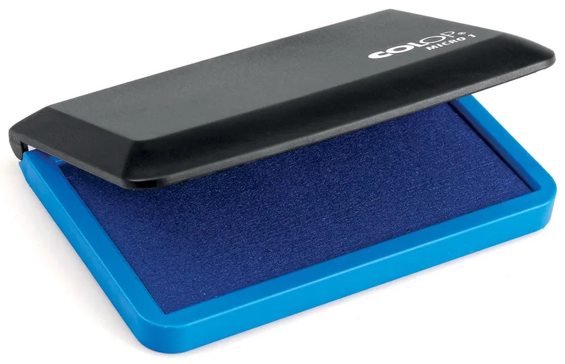 stempelkussen Micro 1, ft 5 x 9 cm, blauw by Colop – product photo