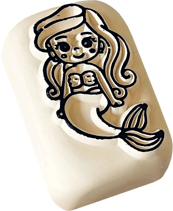 Tattoo-Stempel LaDot kids stone , Meerjungfrau, , mittel från Colop – produktbild