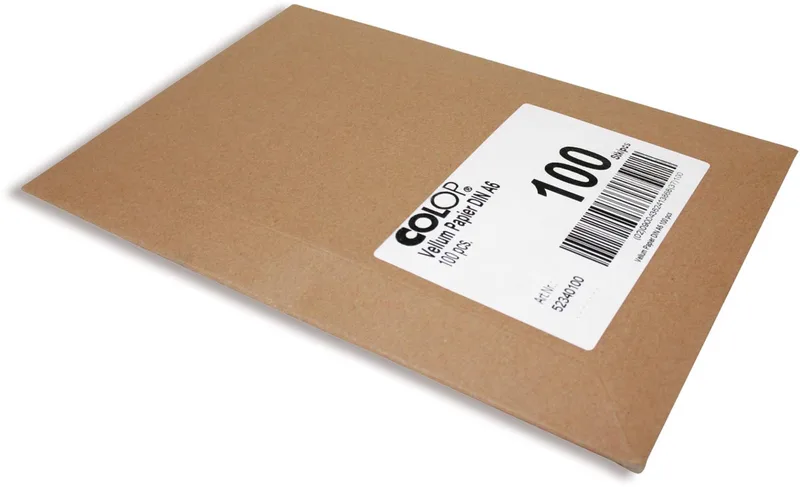 Vellum papier DIN A6, voor EOS Flash stempels, pak van 100 stuks by Colop – product photo