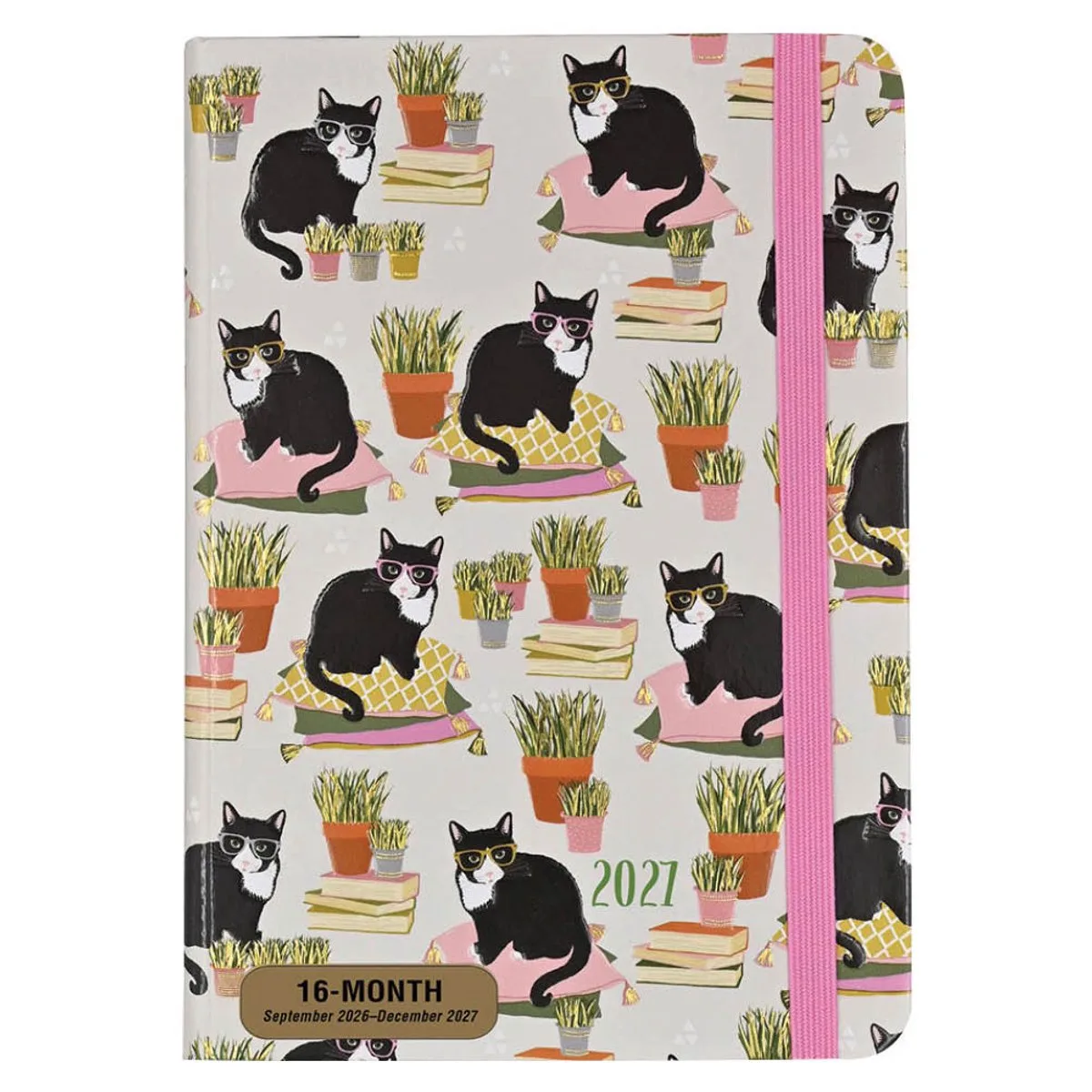 Agenda - 2027 - Compact - 16 maanden - Knappe katten - 12,7x17,8cm fra Comello i Flerfarvet – produktbillede