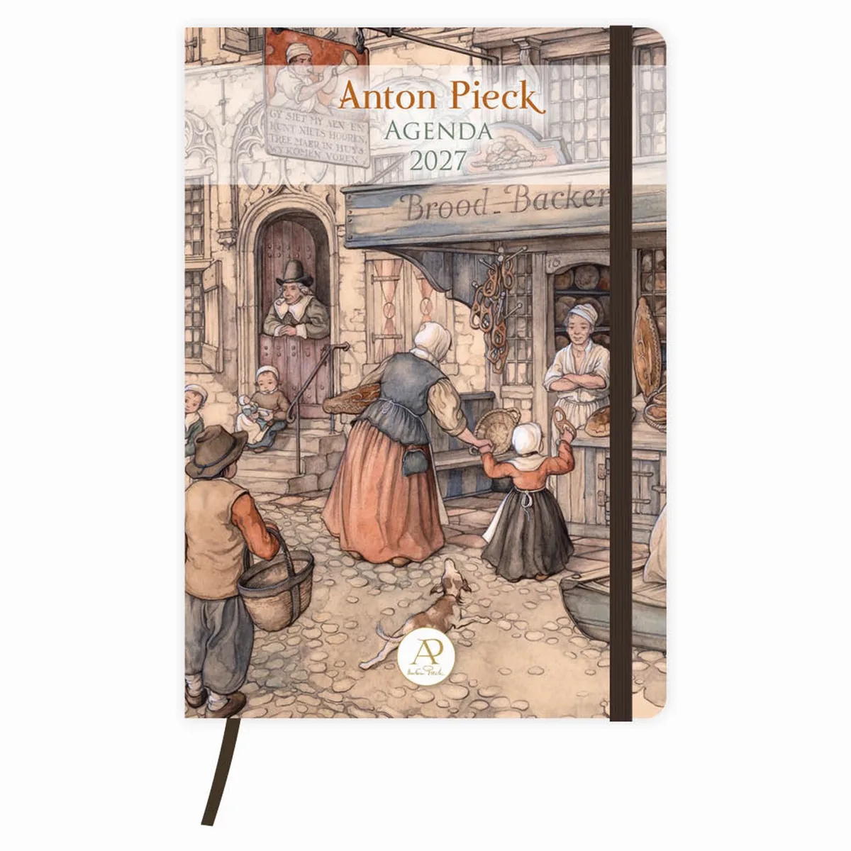 Agenda - Brood backery - Anton Pieck - 2027 - 12,7x17,8cm fra Comello i Flerfarvet – produktbillede
