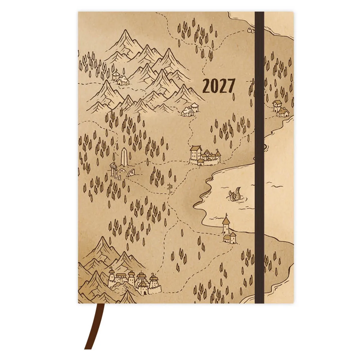 Agenda - Schatkaart - 2027 - 10,5x14cm van Comello in Meerkleurig – productfoto