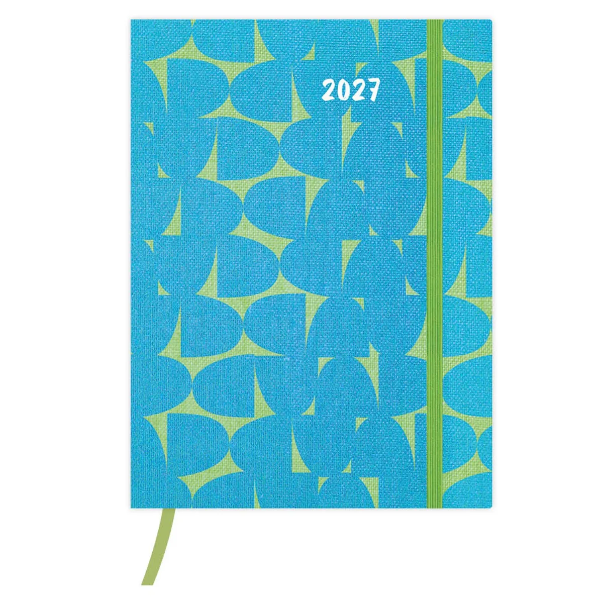 Agenda - Stoer blauw, groen - 2027 - 10,5x14cm de Comello en Multicolore – photo produit