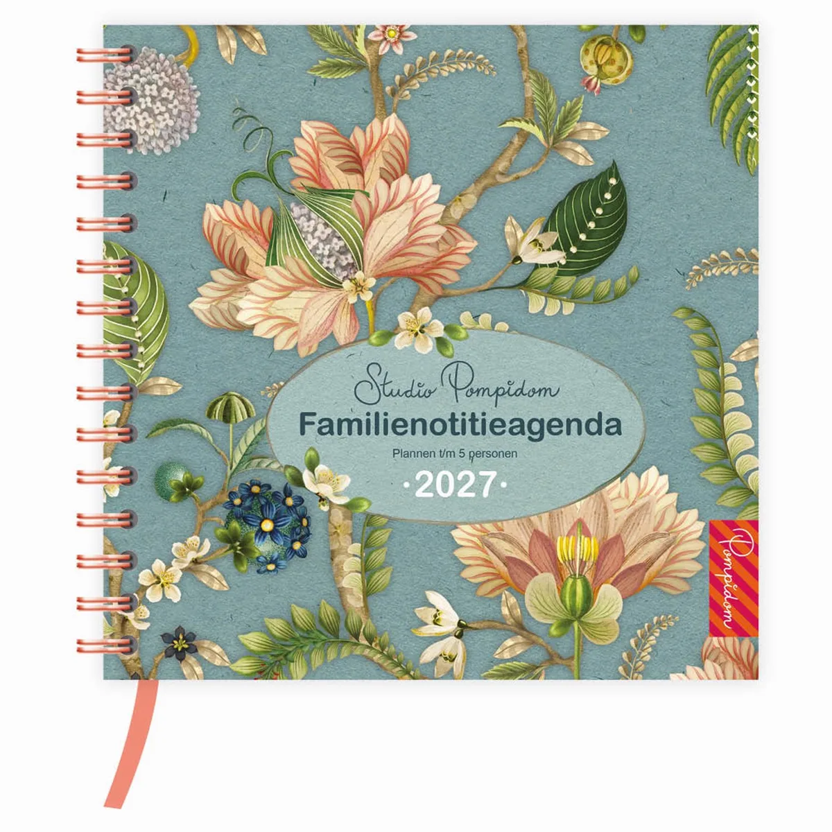Agenda - Studio Pompidom - 5 personen - Spiraal - 2027 - 19,5x19,5cm fra Comello i Flerfarvet – produktbillede