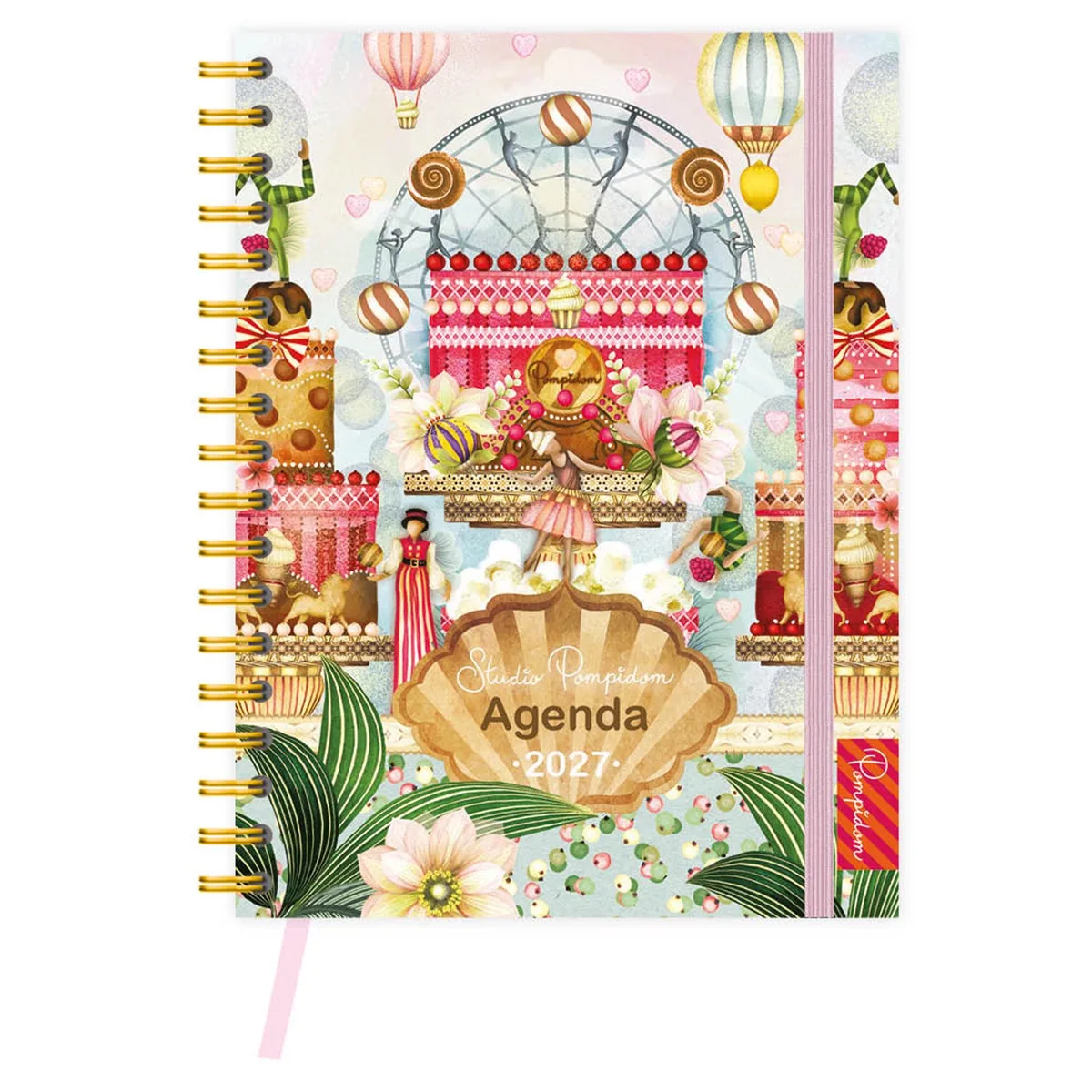 Agenda - Studio Pompidom - Spiraal - 2027 - 20x25cm de Comello en Multicolore – photo produit