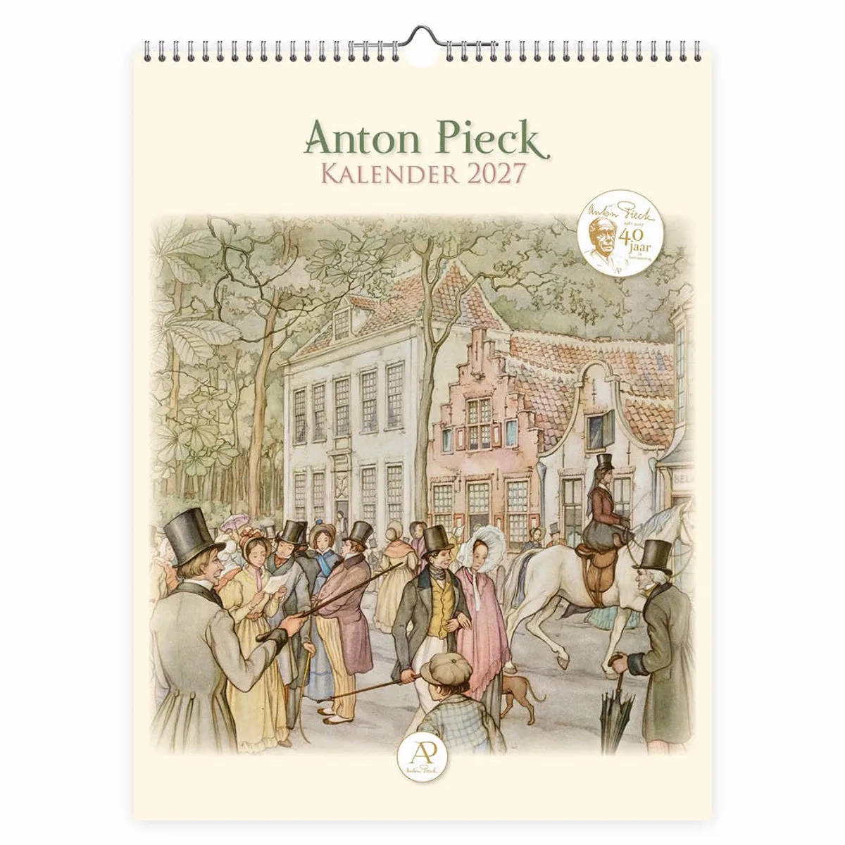 Anton Pieck Kalender 2027 Groot Hoge Hoeden fra Comello i Flerfarvet – produktbillede