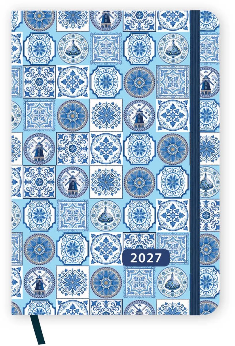 compact agenda 16-maands Dutch Blue 2027 van Comello in Meerkleurig – productfoto