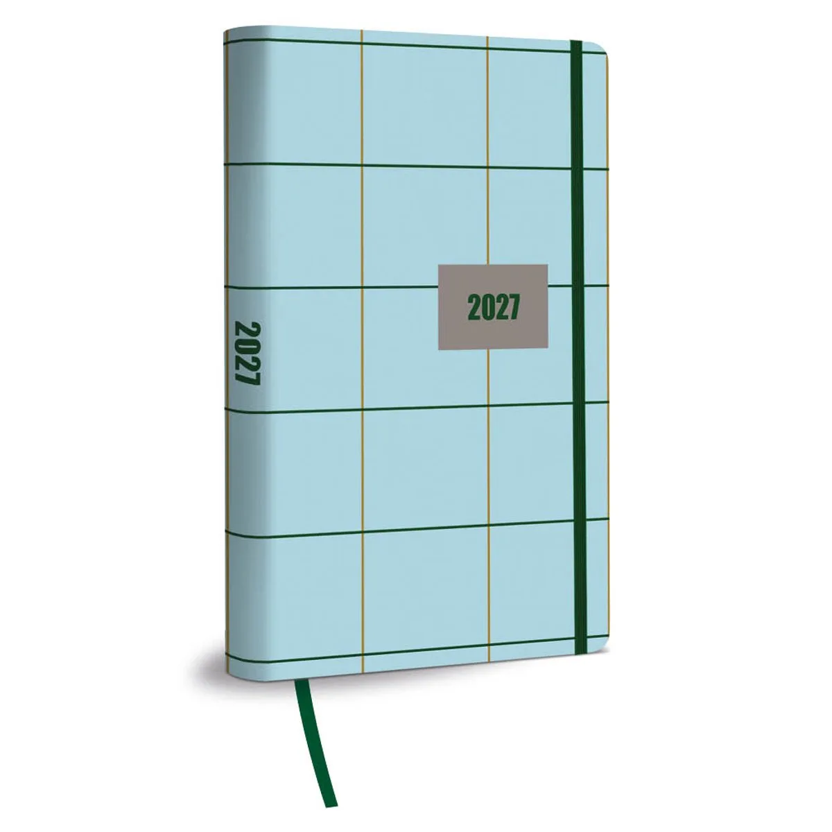 compact agenda 16-maands Minimal Grid 2027 fra Comello i Flerfarvet – produktbillede
