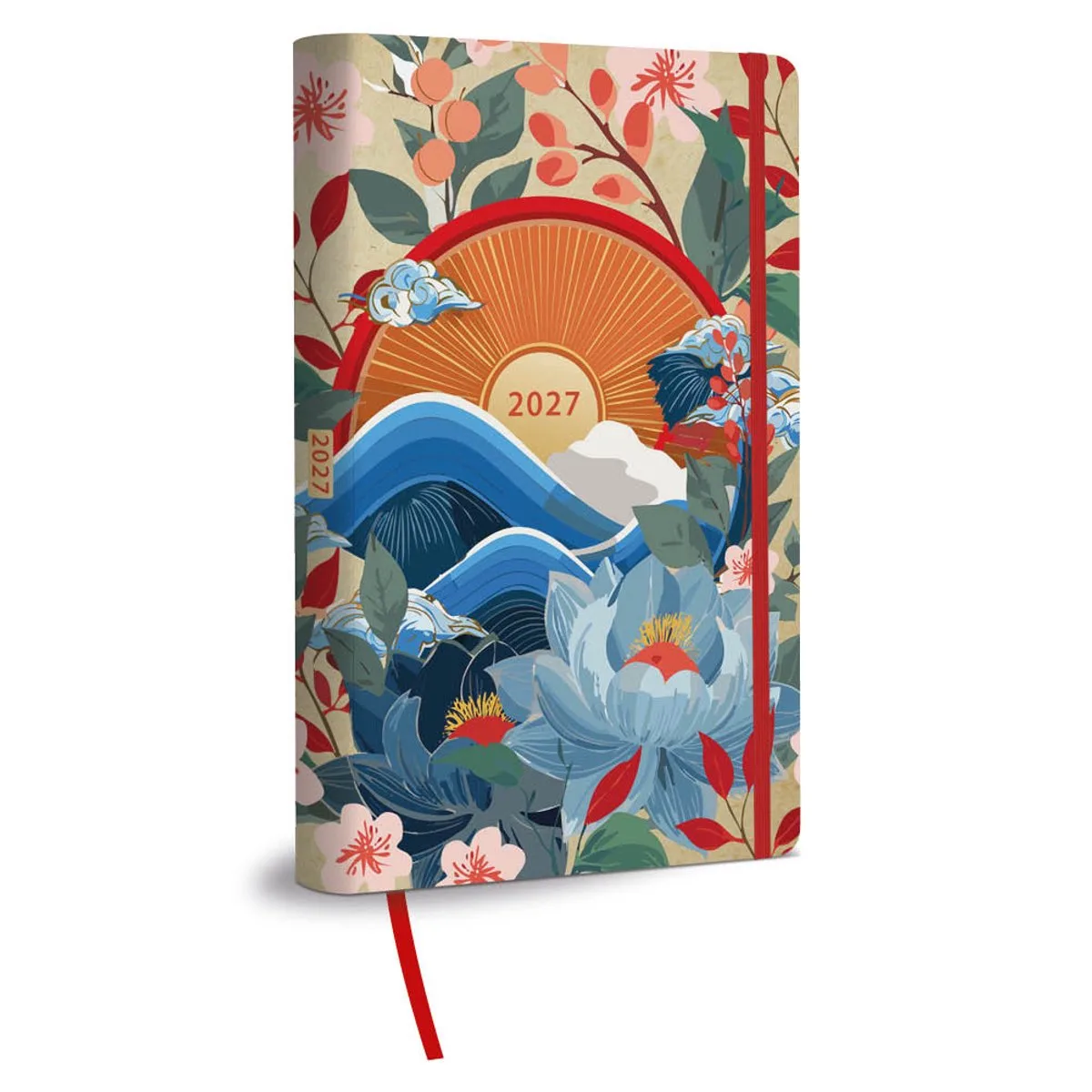 compact agenda 16-maands Rising Sun 2027 van Comello in Meerkleurig – productfoto