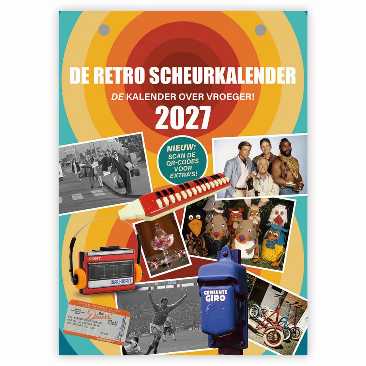 De Retro Scheurkalender 2027 von Comello in Mehrfarbig – Produktfoto