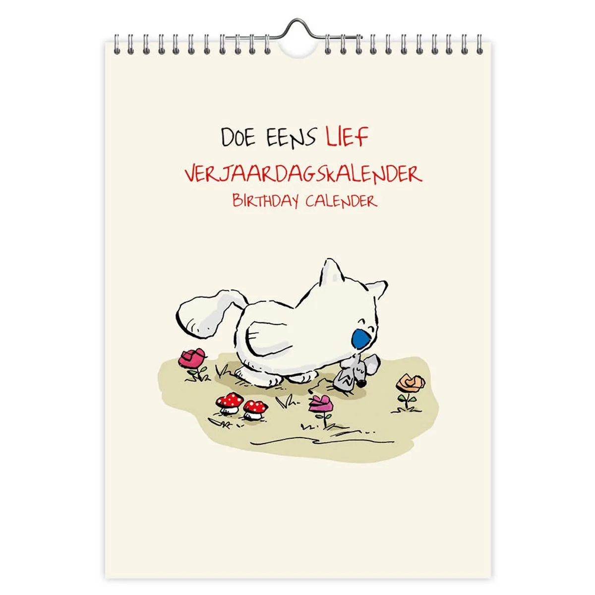 Doe eens lief verjaardagskalender - 18x25 cm van Comello in Meerkleurig – productfoto