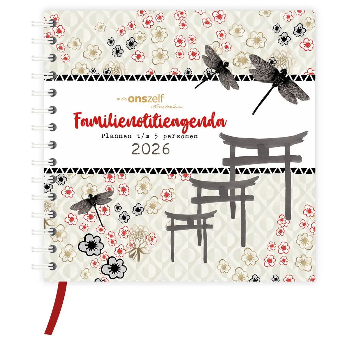 Familienotitieagenda Comello (harde kaft) Japanese Blossom - 2026 - Agenda - 8716467684883 fra Comello i Flerfarvet – produktbillede