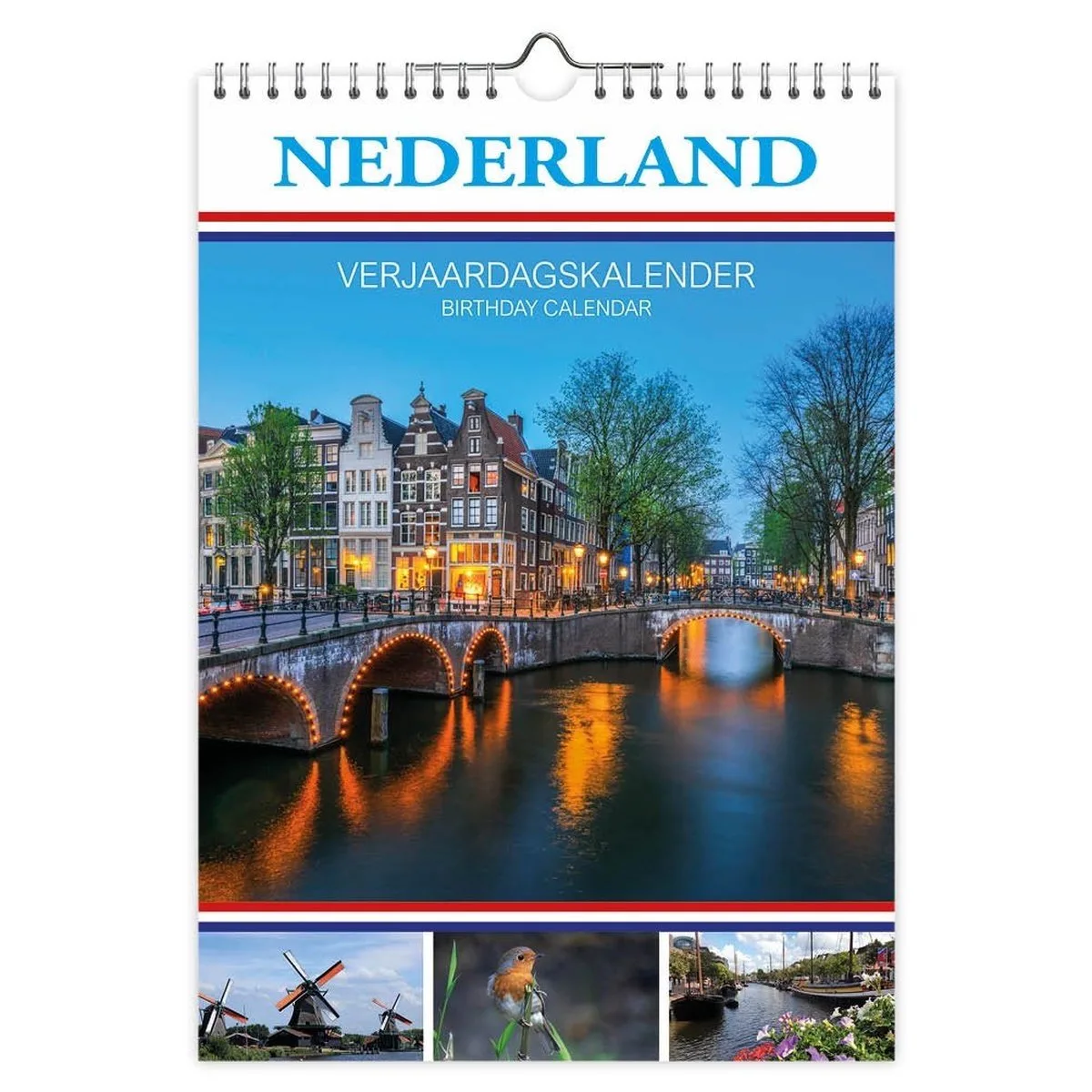 Nederland verjaardagskalender - A4 fra Comello i Flerfarvet – produktbillede