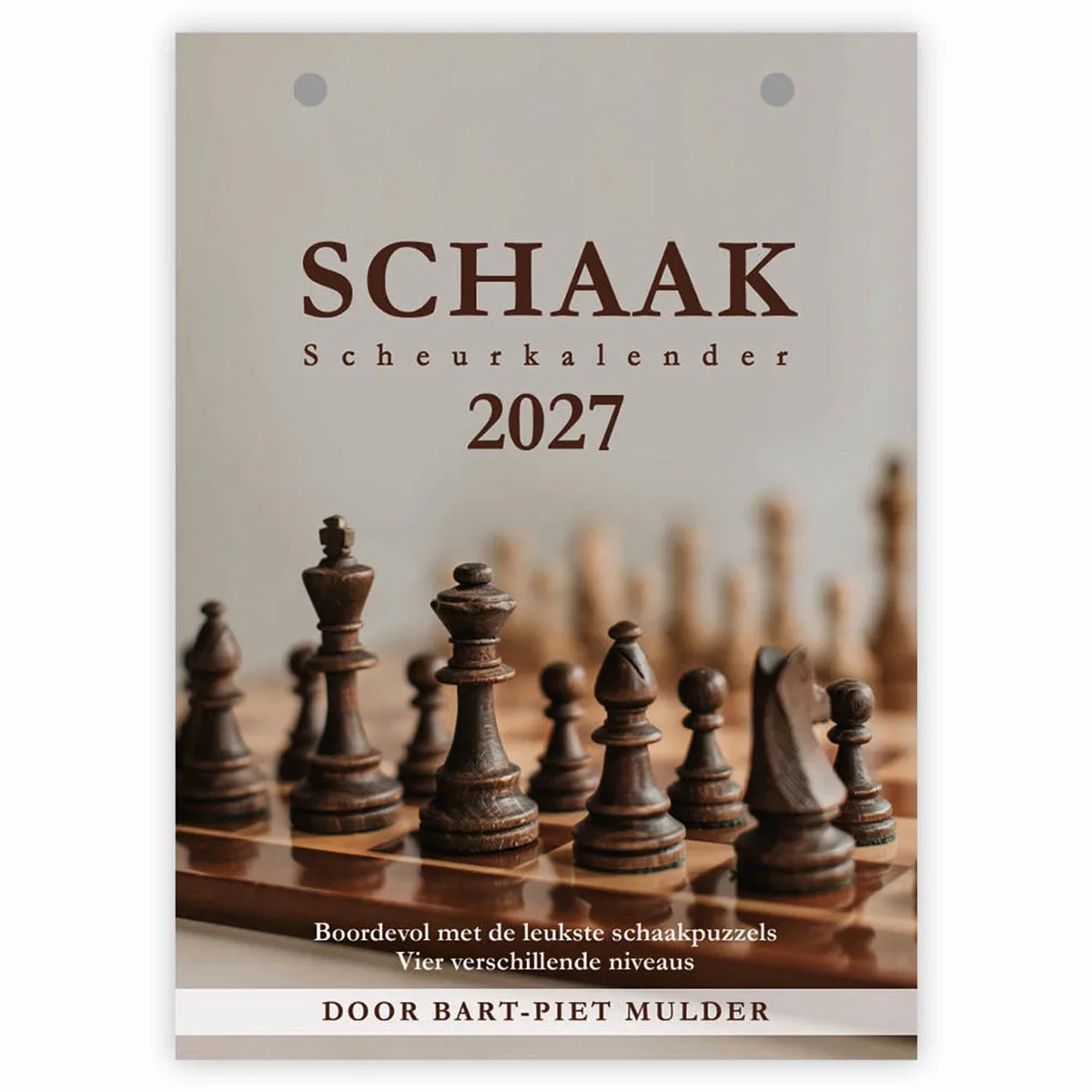 Schaak Scheurkalender 2027 van Comello in Meerkleurig – productfoto