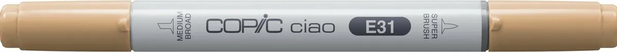 Ciao markeerstift 1 stuk(s) Beitel/penseelpunt de Copic en Brick Beige E31 – photo produit