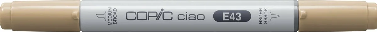 Ciao markeerstift 1 stuk(s) Beitel/penseelpunt Mat invoor E43 de Copic en Dull ivory – photo produit