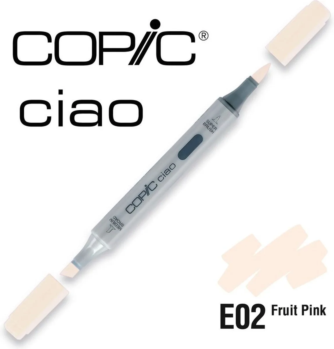 Ciao Marker E02 fruit Pink de Copic en Marron – photo produit