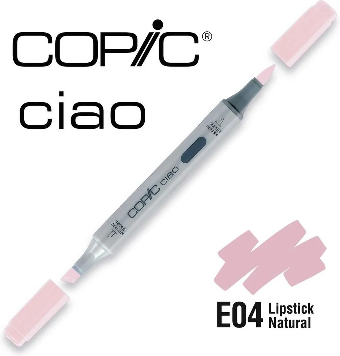 Ciao Marker E04 Lipstick Naturel van Copic in Bruin – productfoto