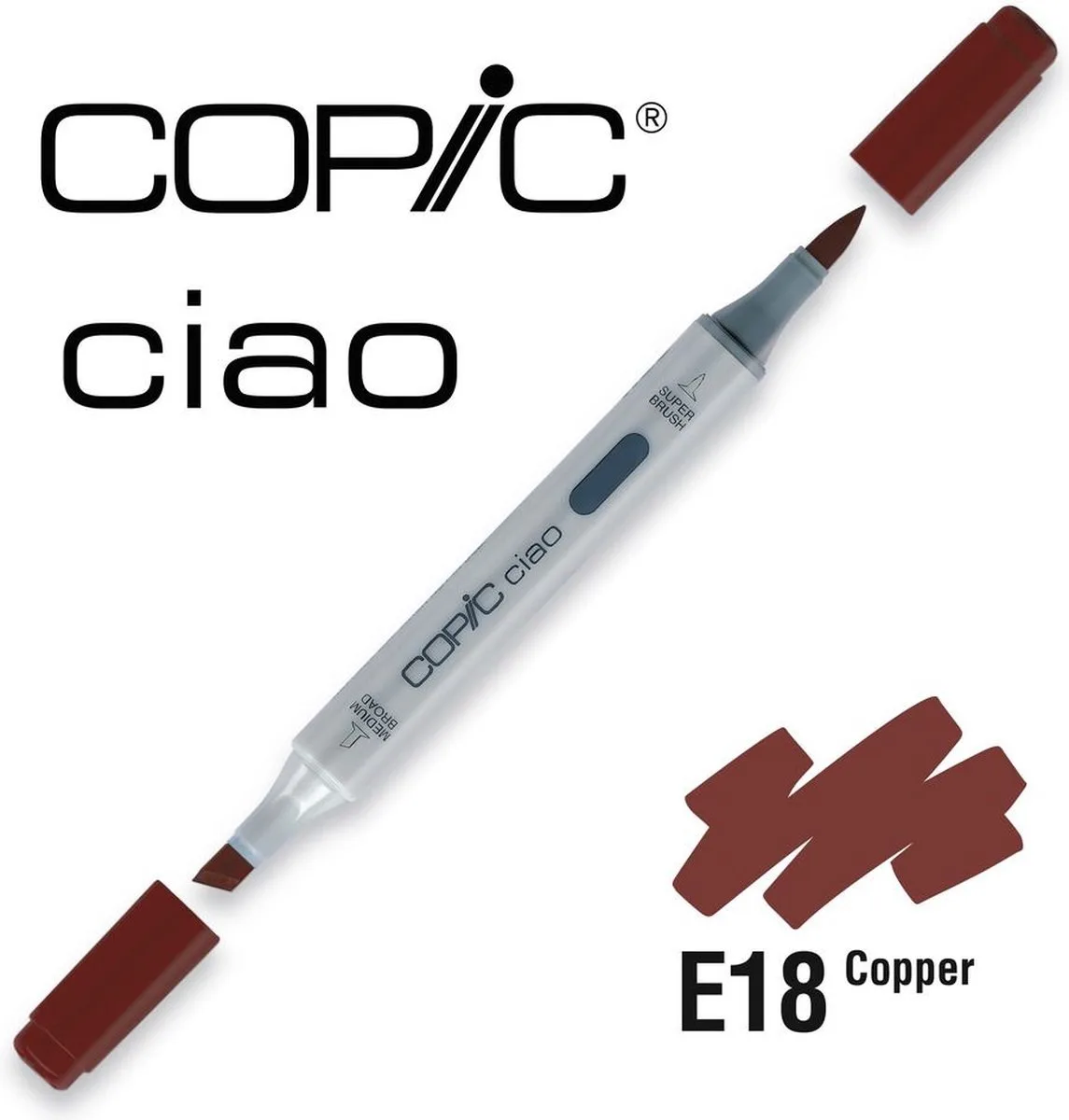 Ciao Marker E18 Copper de Copic en Marron – photo produit