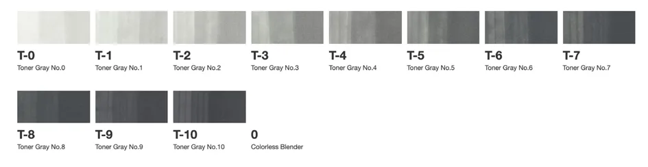 Marker classic, 12er Grau Set , TG, , Toner Grautöne van Copic – productfoto
