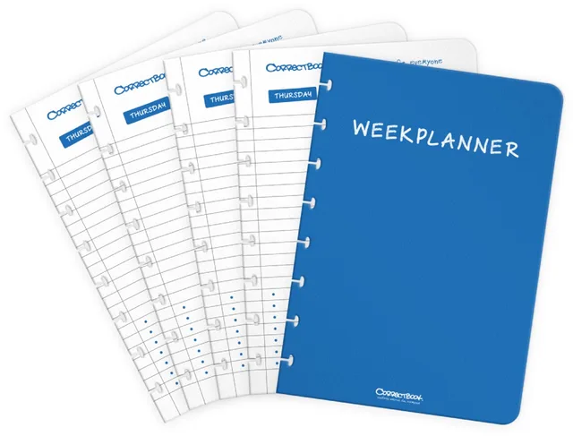 A5 Extra Pagina’s Weekplanner – Uitbreidingsset – 5 herbruikbare, uitwisbare bladen