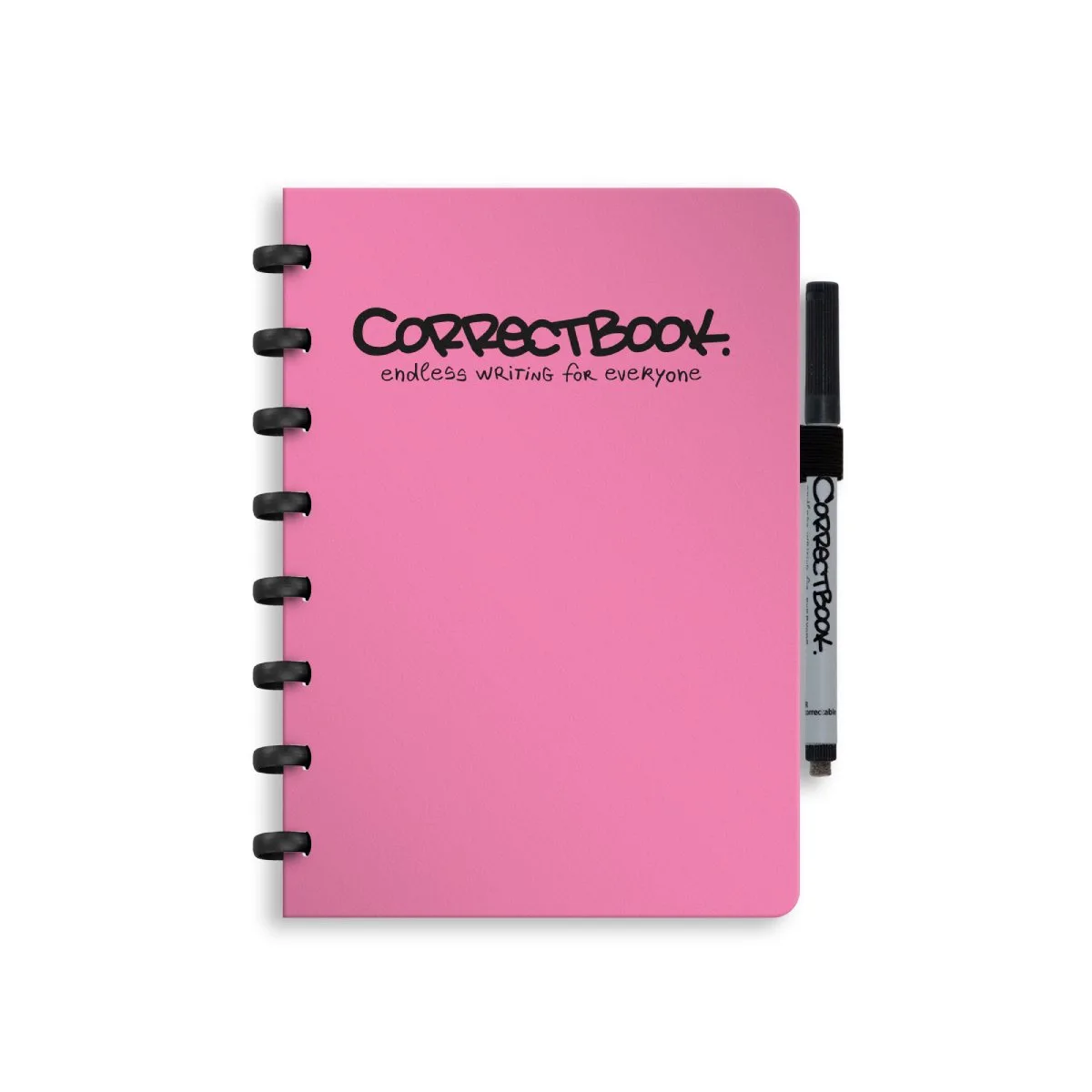 A5 Uitwisbaar Notitieboek – Blossom – Gelinieerd – Herbruikbaar schrift – Inclusief pen & wisdoekje – Aanvulbaar met extra pagina’s de Correctbook en Rose – photo produit