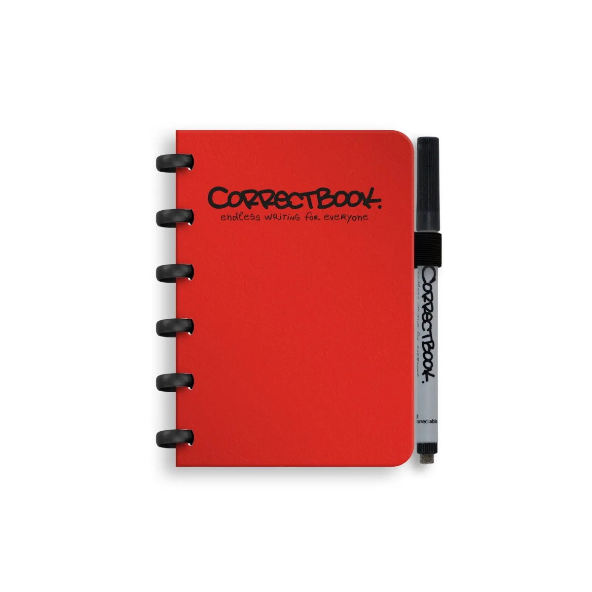 A6 Uitwisbaar Notitieboek – Herbruikbaar schrift – Blanco – Inclusief pen & wisdoekje – Aanvulbaar met extra pagina’s de Correctbook en Horizon Red – photo produit