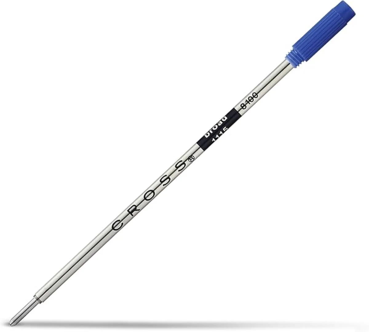 Balpenvulling - Penvulling - Blauw - Broad - 8100 - 1 Stuks - Los Verpakt - Brede Punt - Origineel Cross - Blue - Blau - Refill fra Cross i Blauw Breed – produktbillede