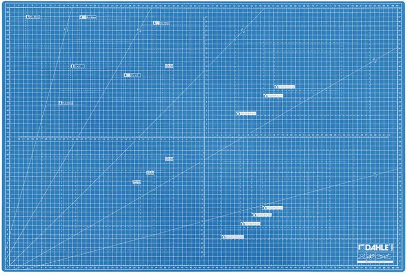KNIFE MAT 60x90cm Snijmat A1 fra Dahle i Blå – produktbillede