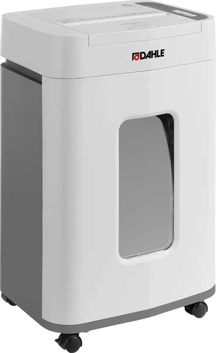 ShredMATIC 150 Aktenvernichter 150 Blatt Partikelschnitt 4 x 12 mm P-4 24 l Vernichtet auch Büroklammern, Heftklammern, Kreditkarten van Dahle – productfoto