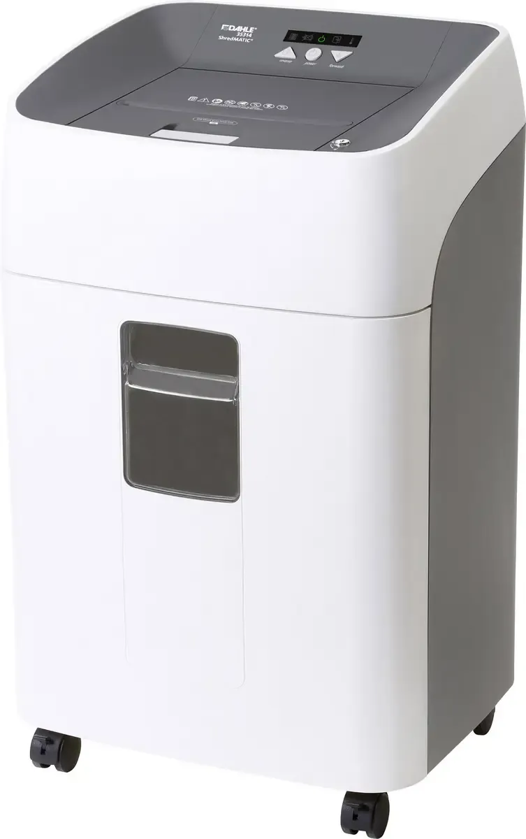 ShredMATIC 35314 Aktenvernichter 300 Blatt Partikelschnitt P-4 40 l Vernichtet auch CDs, Kreditkarten, Heftklammern, Büroklammern, DVDs van Dahle – productfoto
