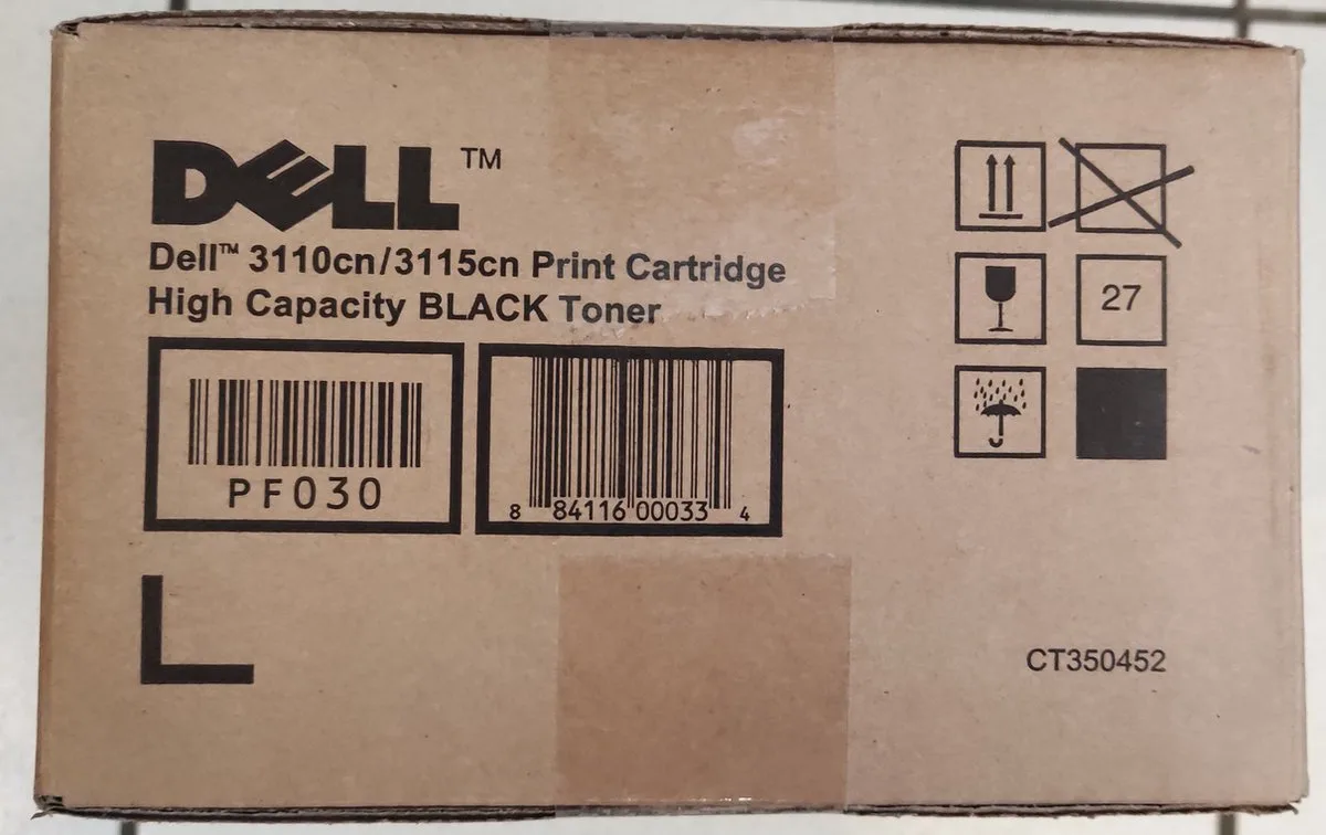 Dell 3110cn 3115cn BLACK High Capacity Toner Cartridge CT350452 fra Dell i Sort – produktbillede