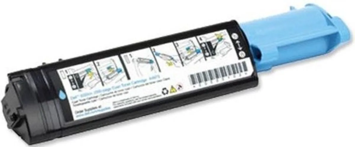 Toner cyan 2.000 sider (T6412) T6412 Cyan fra Dell i Cyaan – produktbillede