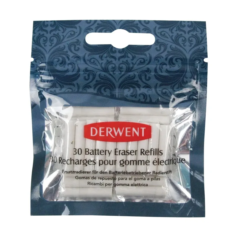 Navulling derwent gum op batterijen 30 stuks wit by Derwent – product photo