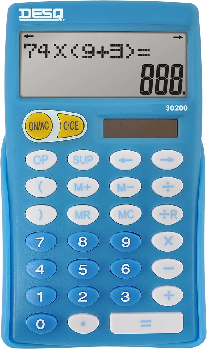 bureaurekenmachine primair onderwijs 30200, blauw by Desq – product photo