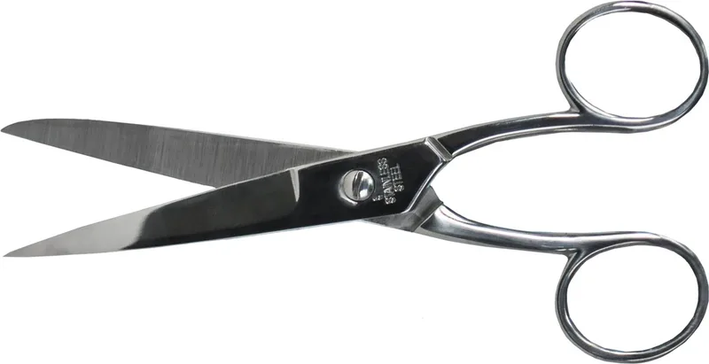 schaar 15 cm, verchroomd, symmetrische ogen från Desq – produktbild