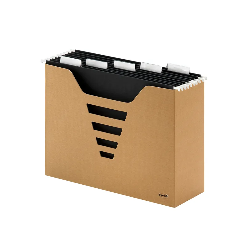 Hangmappenbox kraft line a4 + 5 hangmappen | 3 stuks von Djois – Produktfoto