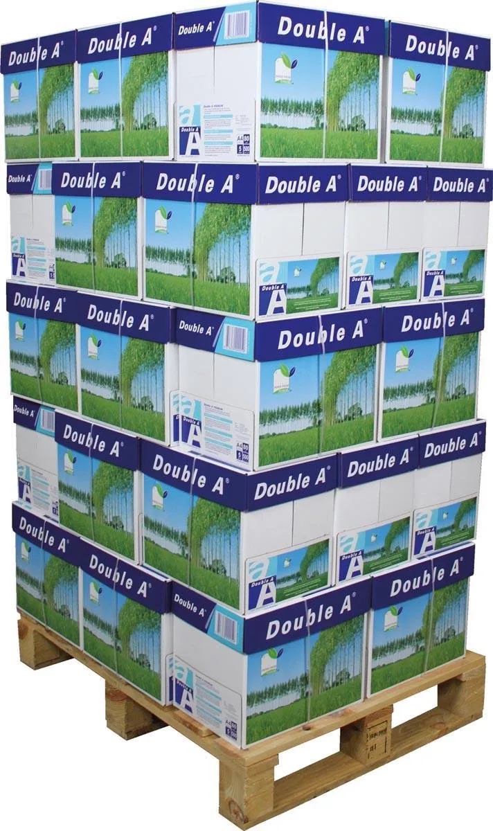 Kopieerpapier Double A Premium Papier - A4 80gr - Pallet = 40 dozen från Double A i Vit – produktbild