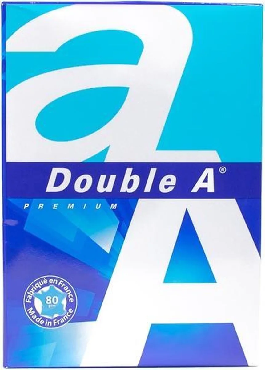 Paper A4 Kopieer Papier 80 Gram - doos a 2.500 stuks de Double A en Blanc – photo produit