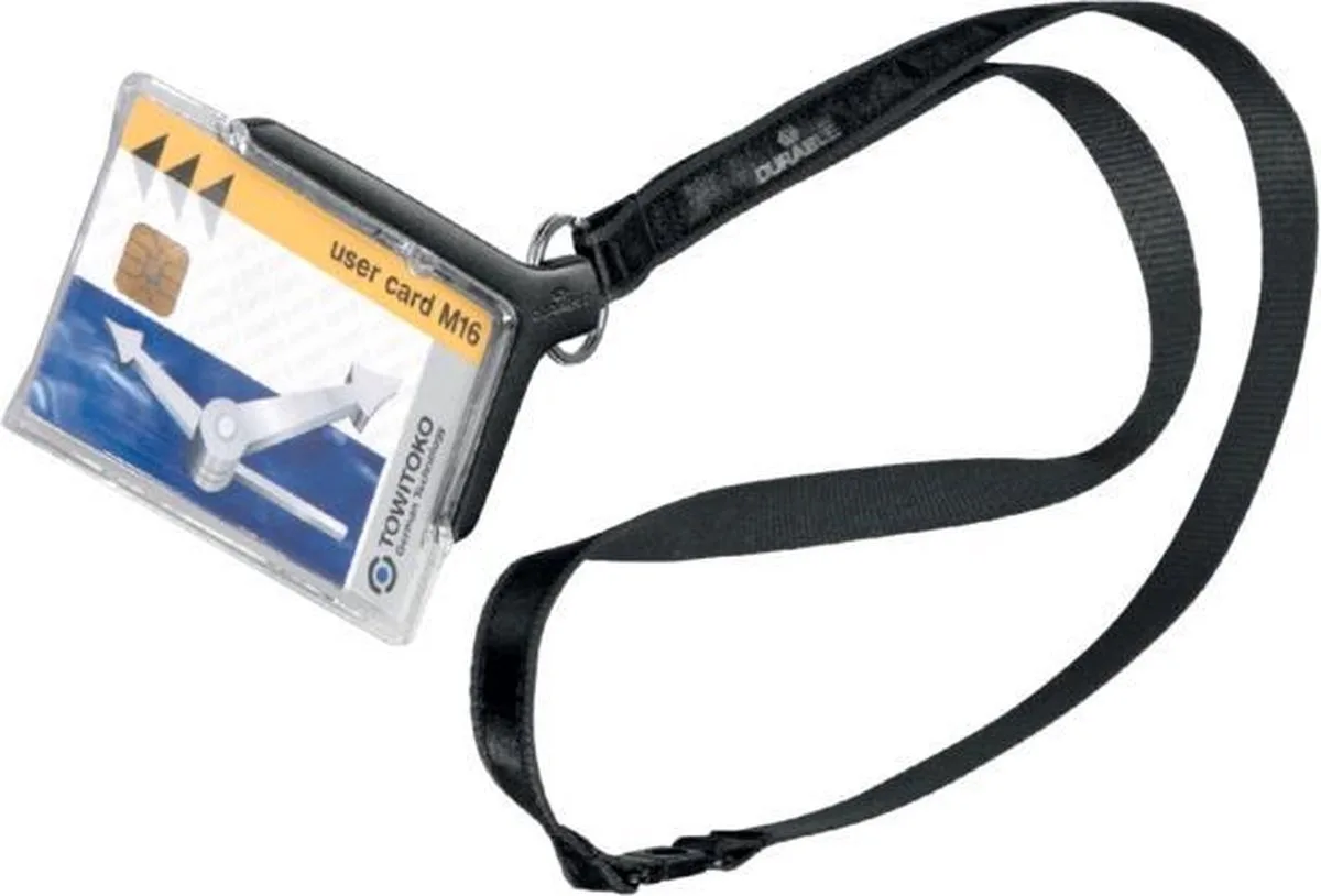 Badge durable met textielkoord 8207.58 by Durable in Black – product photo