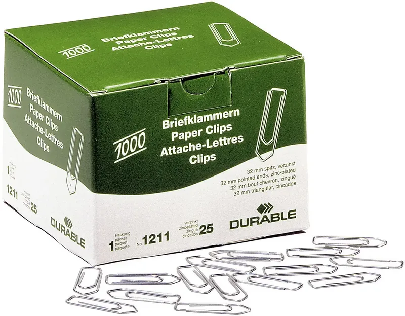 Büroklammer 121125 32 mm 1000 St. van Durable – productfoto