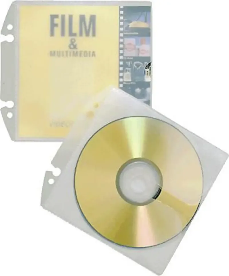 CD/DVD Ordner-Hülle 1 CD/DVD/Blu-Ray PP Transparent 10 St. (B x H) 14 cm x 13 cm 522319 by Durable – product photo