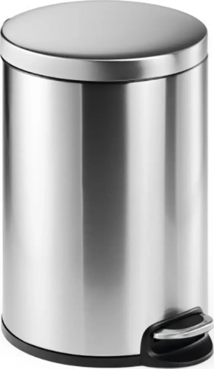 Pedaalemmer roestvast staal 20L rond, metaal-zilver by Durable in Silver – product photo