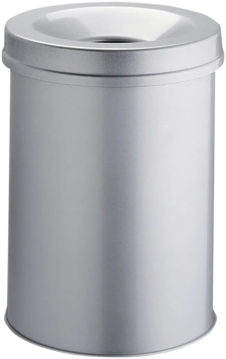 Safe 330610 Papperskorg 30 l (Ø x H) 31.5 cm x 49.2 cm Metall Grå 1 st från Durable i Grå – produktbild