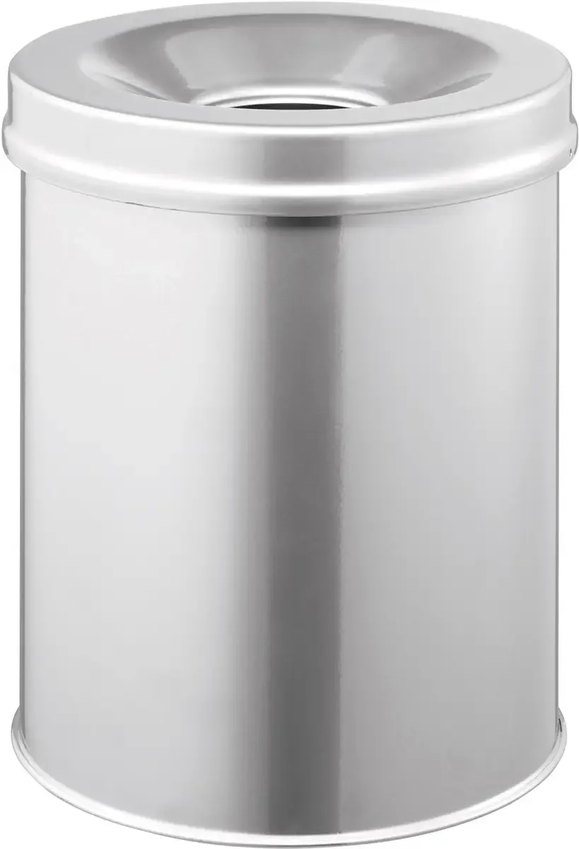 SAFE rund 15 330523 Prullenbak 15 l (Ø x h) 260 mm x 357 mm Staal Zilver 1 stuk(s) fra Durable i Sølv – produktbillede