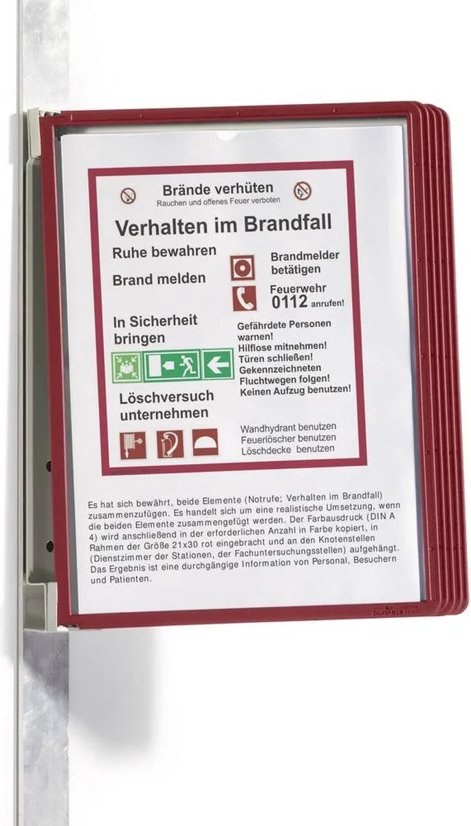Durable 591403 Dokumentholder Rød (B x H x T) 325 x 360 x 260 mm A4 fra Durable i Rød – produktbillede
