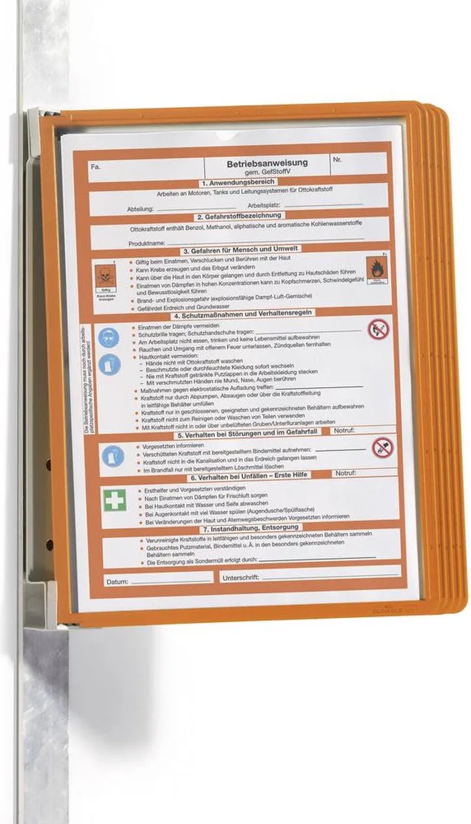 Durable 591409 Bureaustandaard (b x h x d) 325 x 360 x 260 mm DIN A4 van Durable in Oranje – productfoto