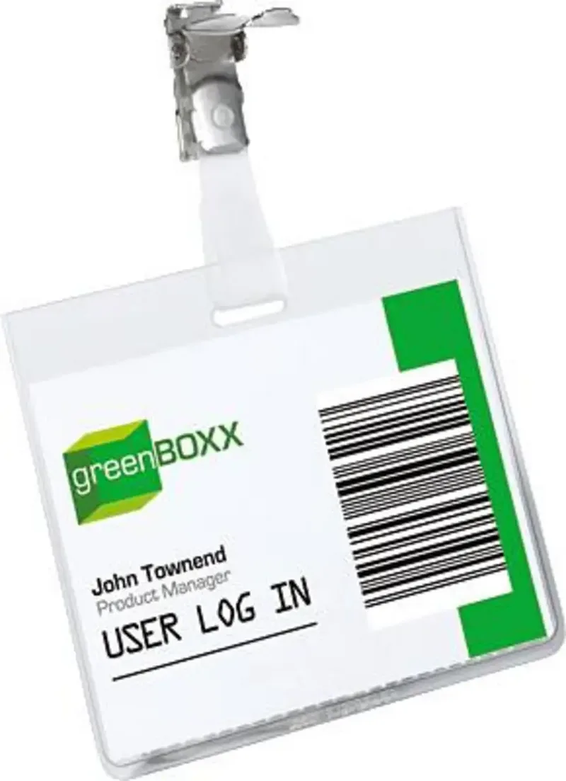 Durable 800319 Namensschild 8003 (L x B x H) 90 x 90 x 60 mm drehbarer Clip 25 St. by Durable – product photo