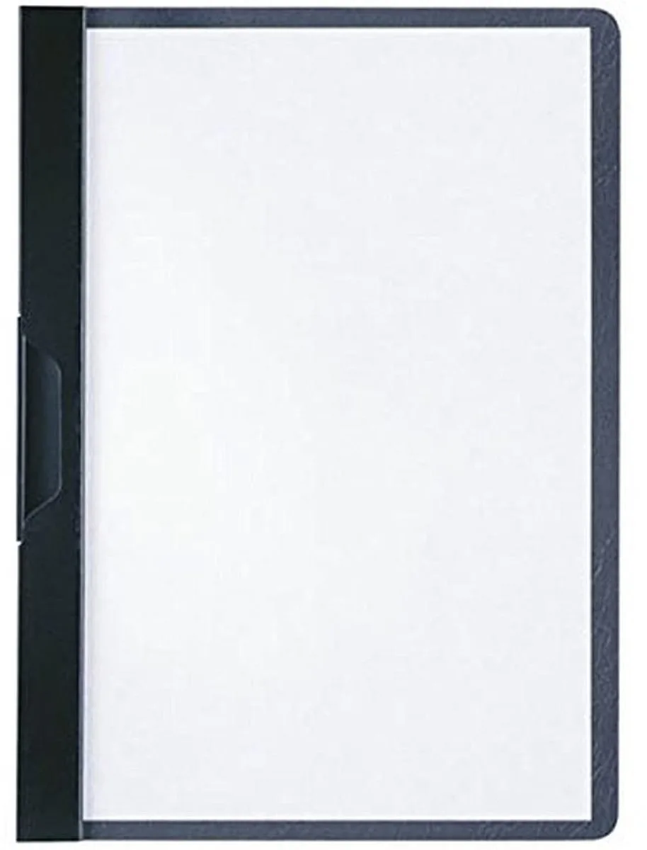 Duurzaam Duraclip A5 klembord, harde folie, tot 30 A5 vellen, zwart, pak van 25, 221701 von Durable – Produktfoto